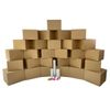 UBOXES Moving Boxes - 2 Room Bigger Smart Moving Kit - 28 Boxes,Tape, more