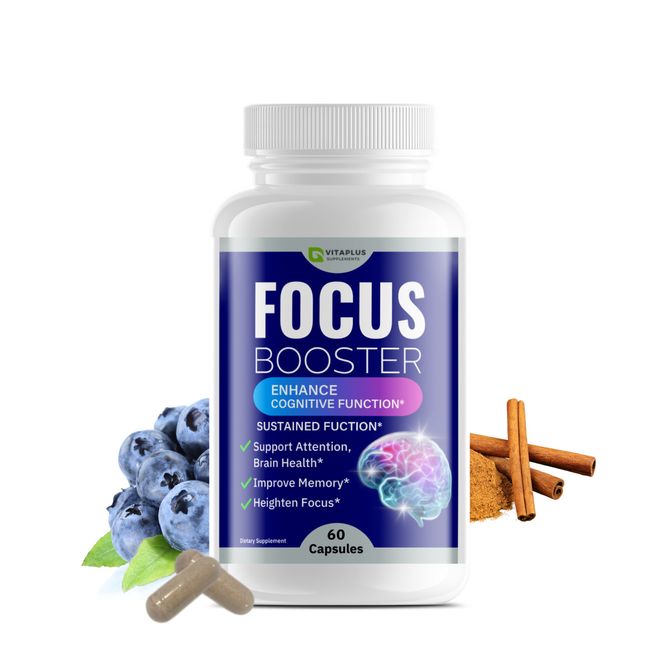 Focus Booster Nootropic Brain & Focus Supplement | Improve Memory and Clarity |