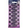 Goody WoMens Classics Contour Clips, Black, 12 Count