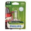 Philips LongLife EcoVision Headlight Bulbs, H4, White