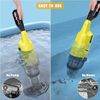 Handheld Pool Vacuum Cordless Pool Cleaner Rechargeable with Telescopic Pole