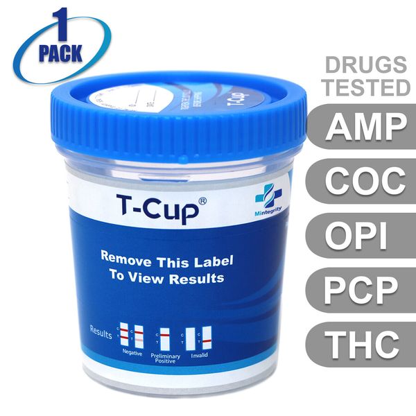 Mintegrity [1pk] 5-Panel T-Cup Urine Drug Test #MI-TDOA-154