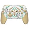 Switch Processor, Not Procon, eXtremeRate Faceplate Backplate Handle Switch Procon, Pattern Pattern Compatible with Procon Switch, DIY Replacement Grip Housing Case Cover [White] Glow in the Dark