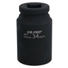 34mm Metric 3/4 Drive Double Deep Impact Socket 6 Sided Single Hex Thick Walled