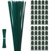 50 Pieces Plastic Coated Iron Wire 15.9 Inch Single Handle Plant Support