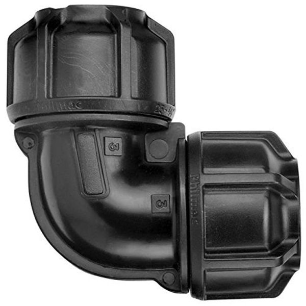 Philmac 25mm (3/4) Poly Equal Elbow 9533 by Philmac