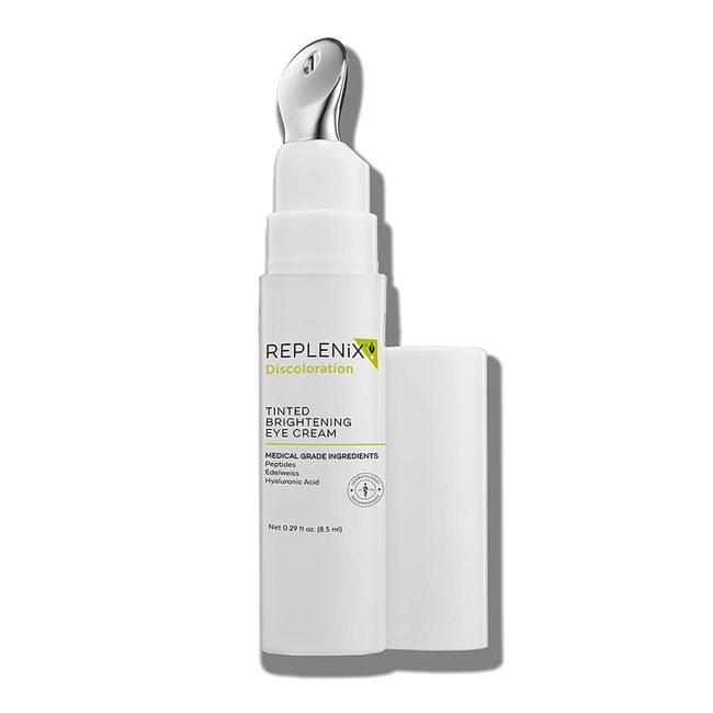 Replenix Tinted Brightening Eye Cream – Firming Under Eye Dark Circle Treatment - Improves Fine Lines, Wrinkles, Puffiness and Hyperpigmentation - Undereye Pigment Corrector, 0.29 oz.