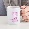 CafePress Warrior (Pink): Mug 11 oz (325 ml) Ceramic Coffee Mug
