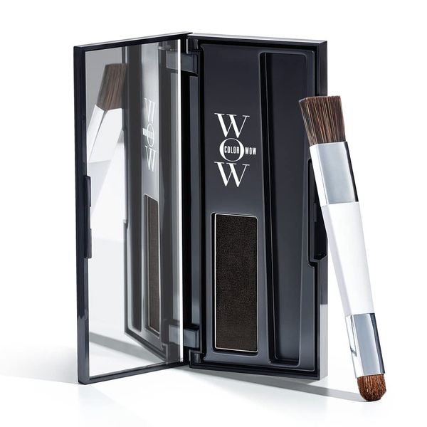 Color Wow Root Cover Up Ansatzpuder, Haar Concealer Kaschieren vom Haaransatz für Frauen & Männer, Haaransatz Puder mit wasserfester Rezeptur perfektes Finish, schwarz, 2.1g