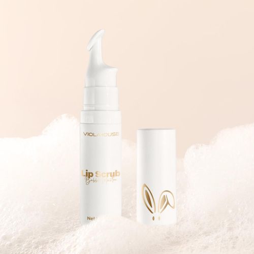 VIOLA HOUSE Scrub Labbra, Scrub Labbra a Bolle Maschera Labbra Riparatrice, Idrata e Riempie le Labbra Secche e Screpolate, Attenua le Linee delle Labbra