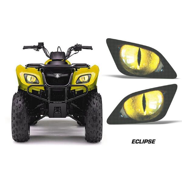 Headlight Eye Graphics Kit Decal Sticker Cover For Suzuki Ozark 250 ECLIPSE YLLW