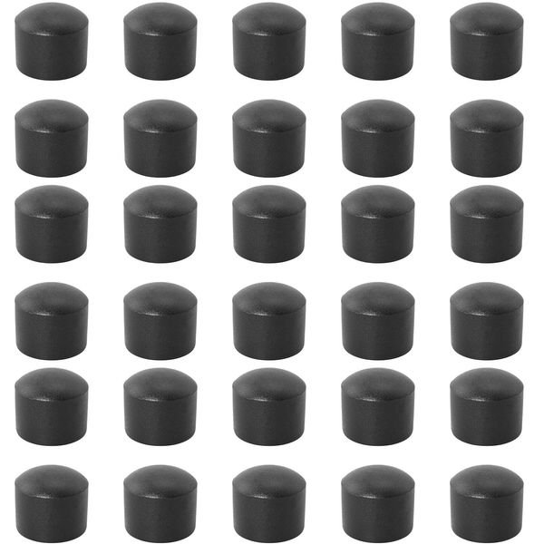 SQXBK Foosball End Cap 30PCS 15.8mm Black Foosball Table Rod Safety Rubber End Caps Flexible Pipe Post Rubber Cover Tip Protectors