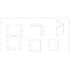 Shelve Mounting bracket  3"x6" Basic Angle Wall Mounting Bracket- 4 pack
