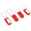 Padlock Security Seal with Scored Hasp for Tool-Less Hand Removal (100 Pack)