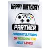 Gaming Gamer Xbox Birthday Card for Partner