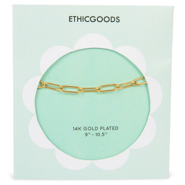 Classic Gold Anklet - Paperclip Chain