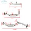 Both Sides Y Pipe Catalytic Converter For 2011/2012/2013