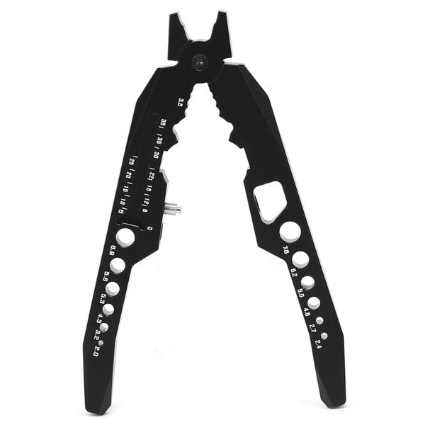 Shocks Struts Damper Pliers, Multi‑Function Ball Head Pliers Clip RC Metal Shocks Struts Damper Pliers Compatible with Traxxas HSP Car(Black)