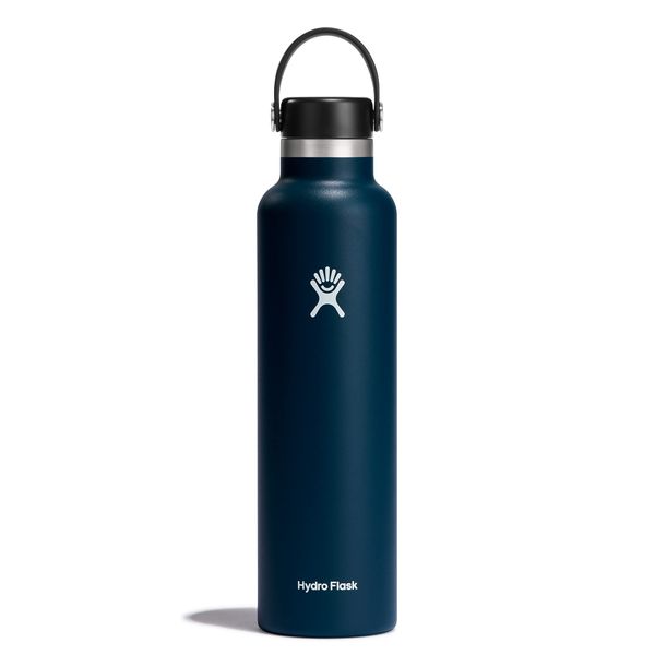 Hydro Flask 24 Oz Standard Mouth with Flex Cap or Flex Straw Lid - Insulated Water Bottle