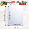 50 Pack 50 Pocket 5X7”Clear Page Protectors for A5 Binder 6 Ring Top Loading P..