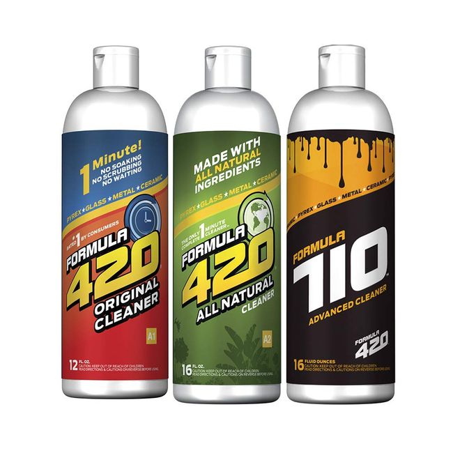  All Natural by Formula 420, Glass Cleaner, Cleaner Pack, Safe on Glass, Metal, Ceramic, and Pyrex