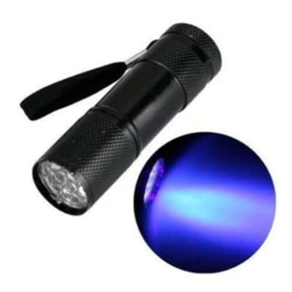 Black Light LED Waterproof UV Light Flashlight Resin Curing Light 9 Lights Handy Light Gel Nail