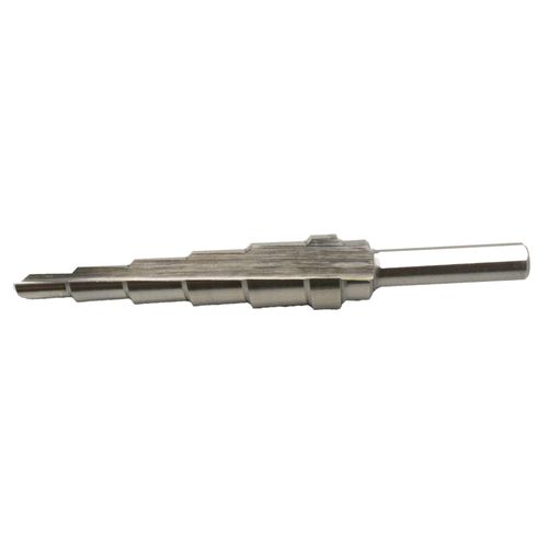 TEMO M35 Cobalt Step Drill Double Flute, 6 Size From 3/16 Inch To 1/2 Inch, 1/4 Inch Hex Shank