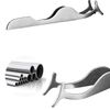 False Eyelashes Extension Applicator Remover Clip Tweezers Nipper (Silver)