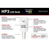 194 LED Bulb HP3 LED Pure White Single Diode Dynamics