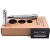 Parker Safety Razor, 91R Double Edge Safety Razor – Three-Piece Heavyweight Safety Razor with Brass Frame & Chrome Plated Knurled Handle –5 Premium Parker Platinum Double Edge Razor Blades Included