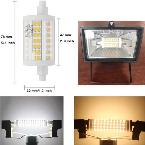 R7S 78mm LED Bulb 15W, Dimmable J Type Double Ended Flood Light(150W Halogen T3 Replacement), 120V 2000 lm, Wall Security Floor Standing Torchiere Lamp for Work and Home,Pack of 2(4000K Natural White)