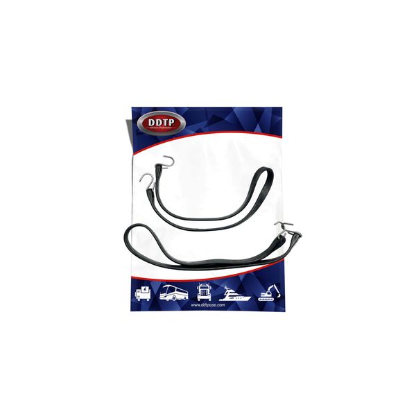 Rubber Tarp Straps 41" with S Hooks (Set of 2)