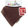 Dribble Ons Bib - Brown (0-24 Months)