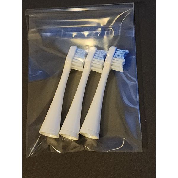 3 Pk Smileactives Vibrite Sonic Electric Toothbrush Heads Replacement (Set of 3)