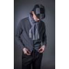 Heritage Traditions Wool Tweed Panel Peak Newsboy Cap Hat (Blue Patchwork)
