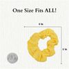 Set of 2 Solid Scrunchies (Pale Yellow)