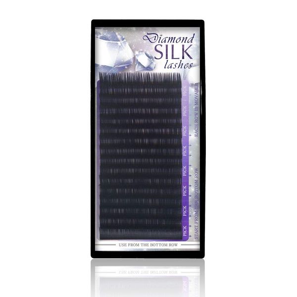 Diamond Silk Lashes Curl C - Individual Eyelash Extensions (0.04 x 11mm)