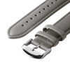 Archer Watch Straps - Top Grain Leather Quick Release Watch Straps (Pewter Gray/Matched Thread, 20mm)