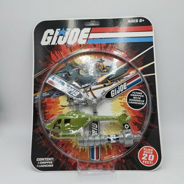 G.I. Joe Flying Chopper Launcher Toy Helicopter Launching Flyer