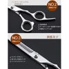 IYOKA Hair Barb Scissors Set for Left/Right Professional Beginners Hairdresser Barber Self Cut Scissors with Case Clip Pin Included