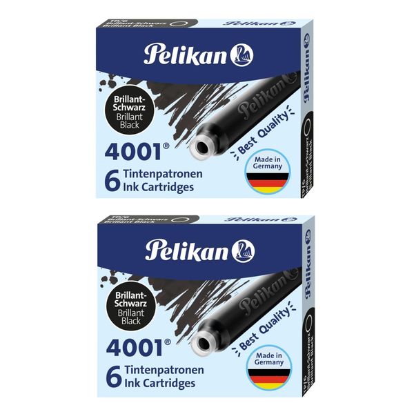 Pelican Cartridge Ink TP/6, Black, 6/2 Box Set