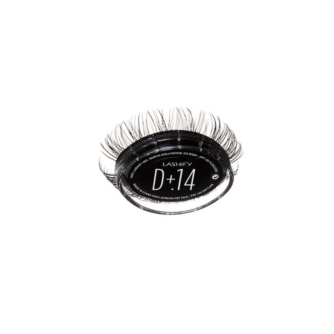 Lashify Drama Plus+ 14mm Gossamer Eyelash Extensions Refill in Black, Easy DIY False Lashes for the Most Delicate, Natural and Long Lasting Look