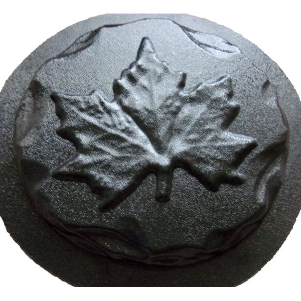 Leaf plaque mold plaster cement concrete leave plastic mould 8.5" x 3/4" thick