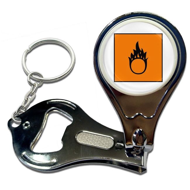 BadgeBeast.co.uk Oxydising - Key Ring Bottle Opener and Nail Clipper