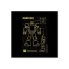 CafePress Bumblebee Blueprint Sticker Square Bumper Sticker Car Decal