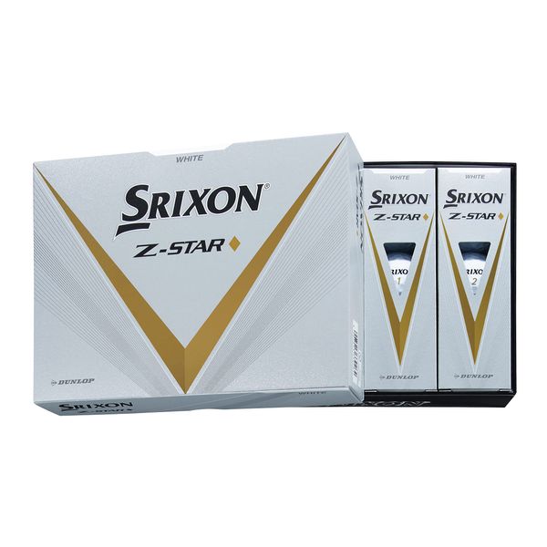 Dunlop Golf Balls SRIXON Z-STAR Diamond 2023 Model 1 Dozen (Pack of 12) White