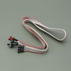 EMSea 2PCS PC Power Switch Button Cable Desktop Computer Case Motherboard On/Off/Reset/HDD Switch Cord Front Bezel Wire with Red Green LED Indicator Light