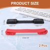 Sourcing Map 2 Pcs Luggage Handle Replacement - 8.5 Inch Suitcase Carry Strap, Plastic Pull Grip With Screws for Box Case, Bright Red