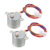 sourcing map 2PCS 24BYJ48 DC 12V Reduction Stepper Motor Micro Reducer Stepping Motor 4-Phase 5-Wire