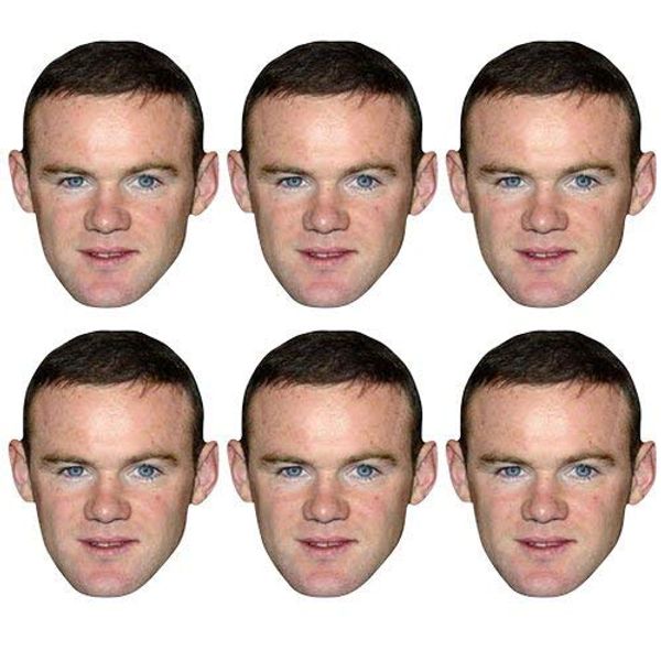 Star Cutouts SMP362 Wayne Rooney Mask, One Size